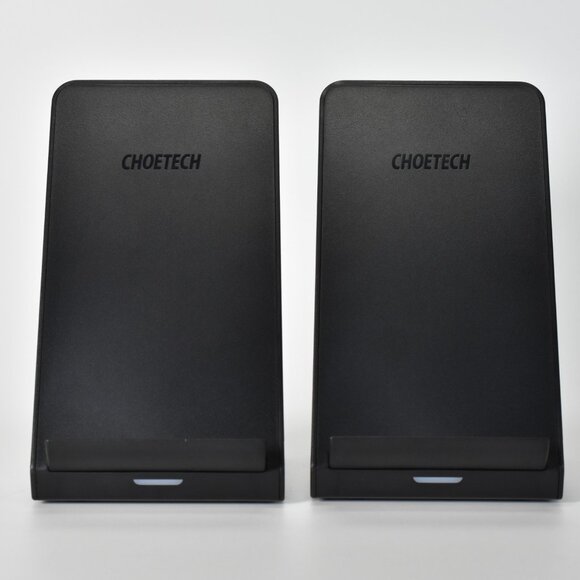 2 PACK CHOETECH Qi Fast Wireless Charger Stands T524-S 10W/7.5W NOB - Picture 2 of 9